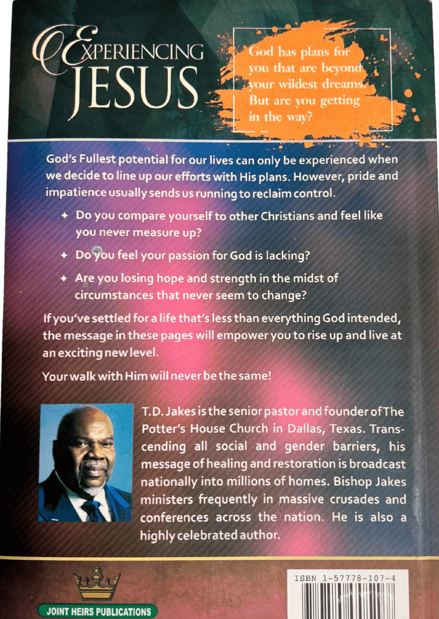 Experiencing Jesus back cover
